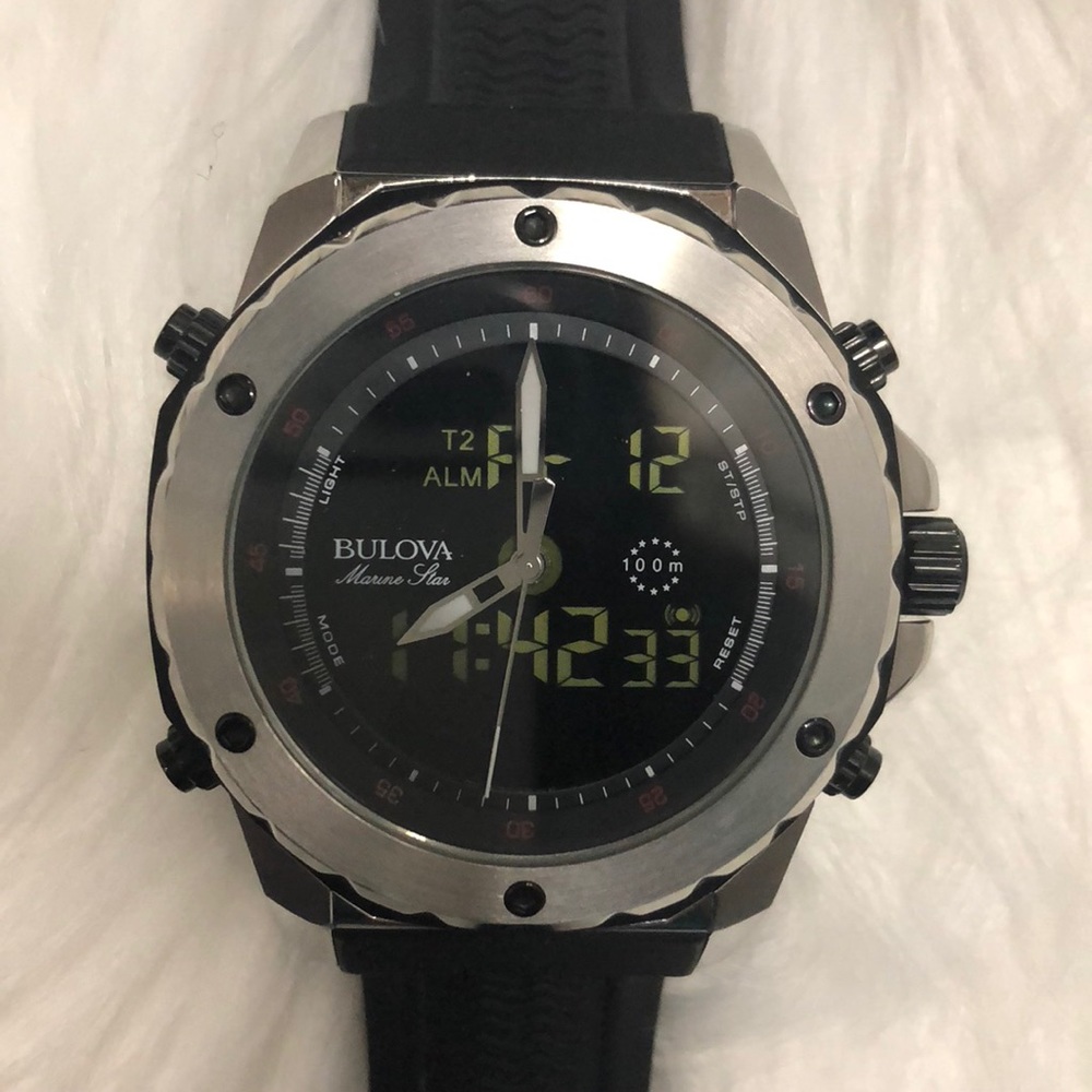 Men’s Bulova 43mm Marine Star Watch!